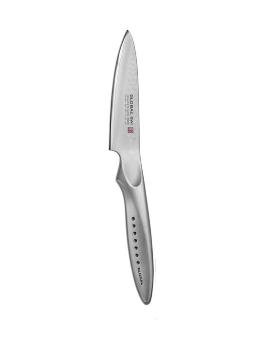 Global Sai Peeling Knife of Stainless Steel 10cm SAI-S02R