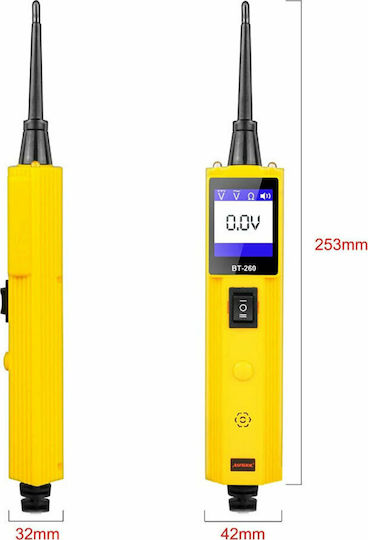 Autool BT260 Дигитален Тестер за батерии с крокодилски щипки