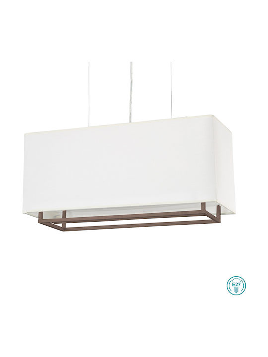 Faro Barcelona Vesper Pendant Light Single-Light Rail for Socket E27 White