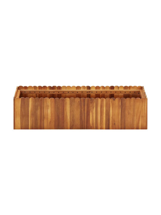 vidaXL Holz Blumenkasten Braun 100x30x25cm