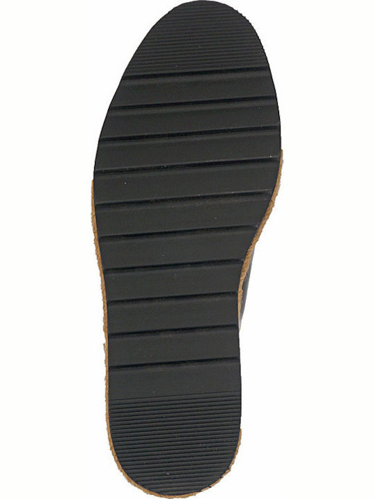 Γυναικεία Flatform Oxfords σε Μαύρο Χρώμα