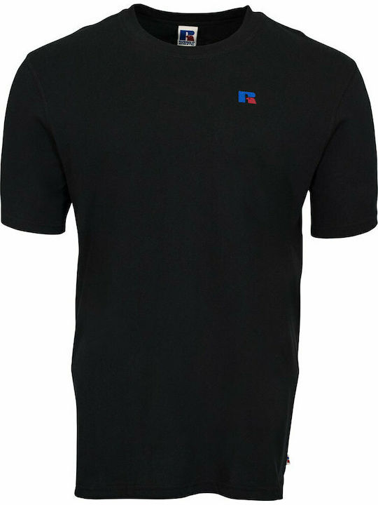 Russell Athletic Herren T-Shirt Kurzarm Schwarz