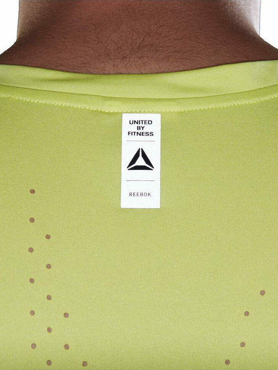 United By Fitness Perforated Athletic T-shirt Chartreuse