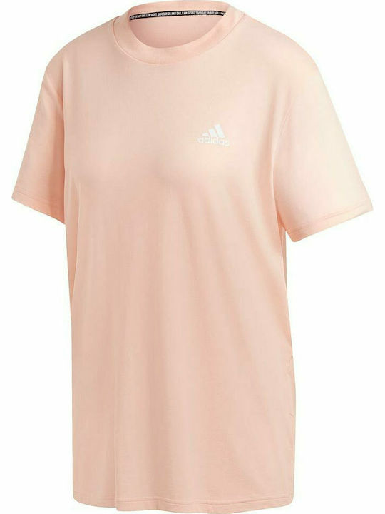 Adidas Must Haves 3-Stripes Women's Athletic T-shirt Haze Coral