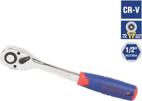 WorkPro Καστάνια 72 Δοντιών με Καρέ 1/2"