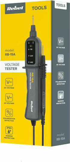 Rebel Ανιχνευτής Τάσης RB-15A AC/DC με Εύρος Μέτρησης 110 - 400V