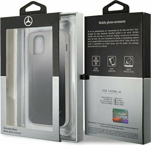 Mercedes-Benz Задна корица Пластмаса Черен (iPhone 12 mini)