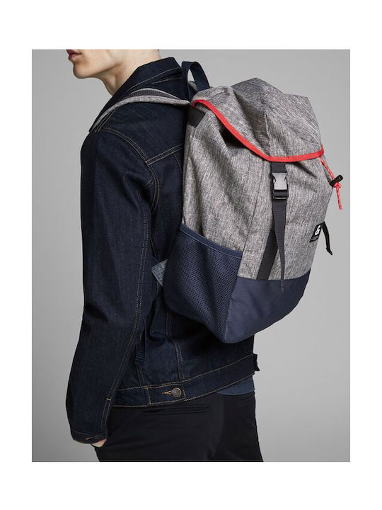 Jack & Jones Luke Fabric Backpack Light Grey Melange