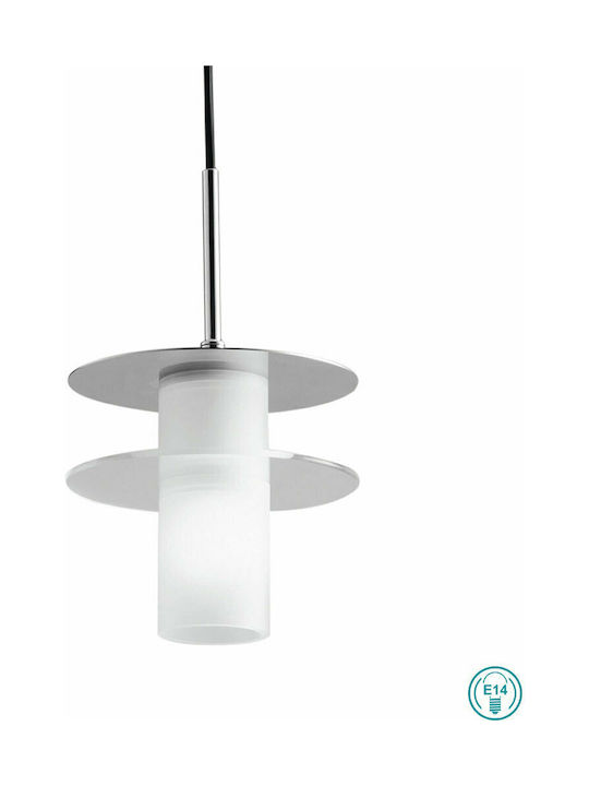 Fan Europe Record Pendant Light Single-Light for Socket E14, E.14 Silver