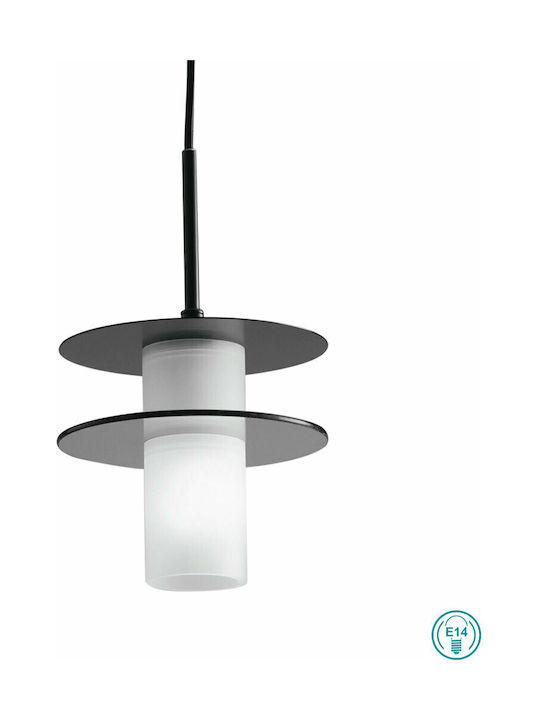 Fan Europe Record Pendant Light Single-Light for Socket E14, E.14 Black