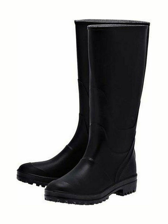 Galaxy Africa Αντιολισθητικές Unisex Γαλότσες Εργασίας Γονάτου Μαύρες