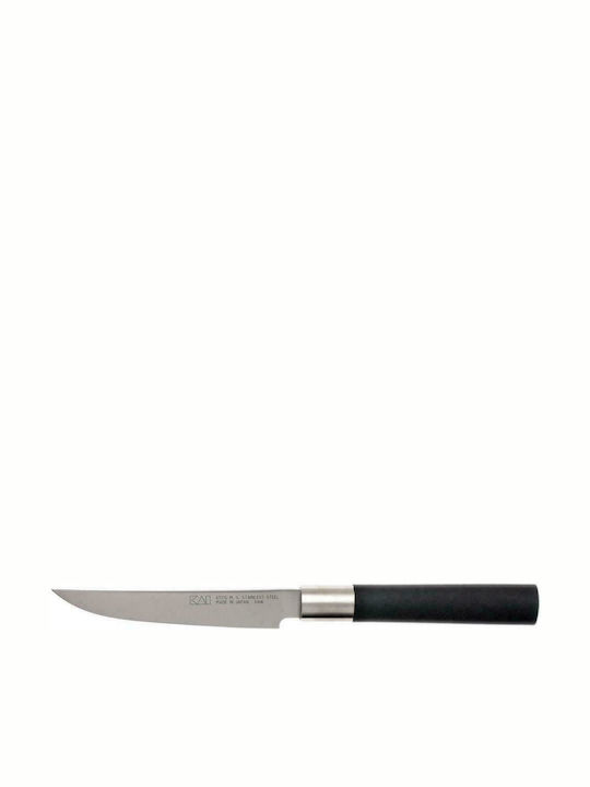 Kai Wasabi Black Steak Knife of Stainless Steel 12cm 6711S