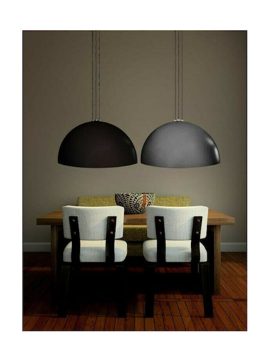 Luma Pendant Light Single-Light Bell for Socket E27 Silver