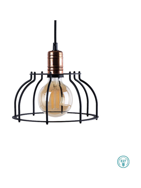 Nowodvorski Workshop Pendant Light Single-Light Bell for Socket E27 Black