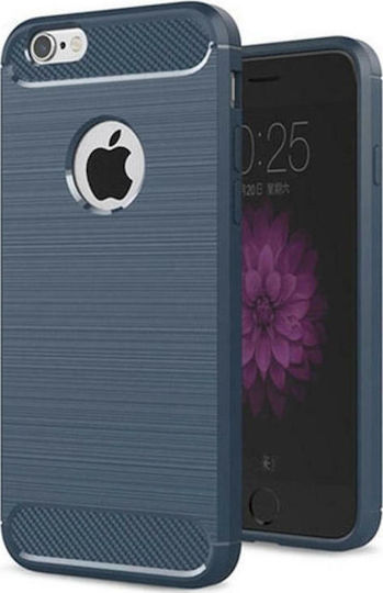 Hurtel Carbon Flex iPhone 7/8 Back Cover Silicon Albastru (iPhone 8/7)