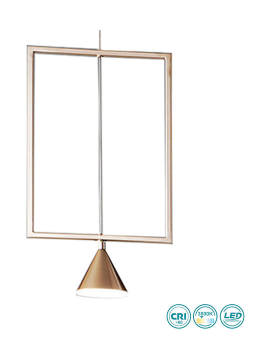 Fabas Luce Sirio Pendant Light Single-Light for Socket E27 Gold