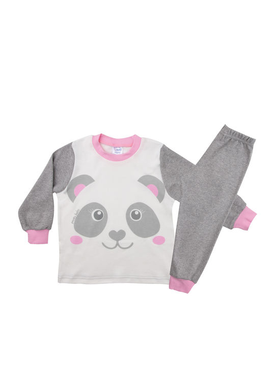 Pretty Baby Детска пижама Зимна Сив