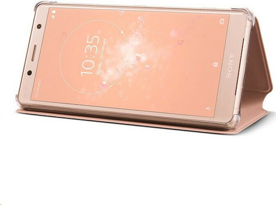 Sony Book Δερματίνης Ροζ (Xperia XZ2 Compact)