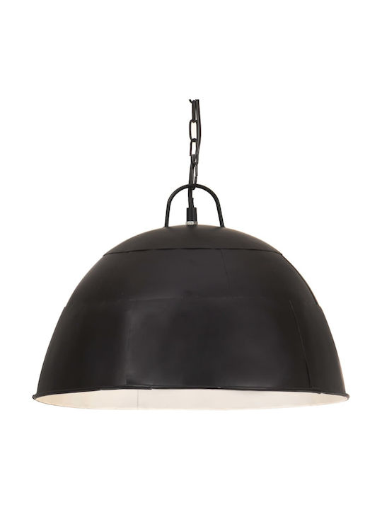 vidaXL Pendant Light Single-Light for Socket E27 Black