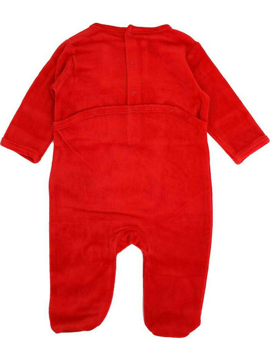 Disney Minnie Mouse Babystrampler Langärmliges Samt Rot
