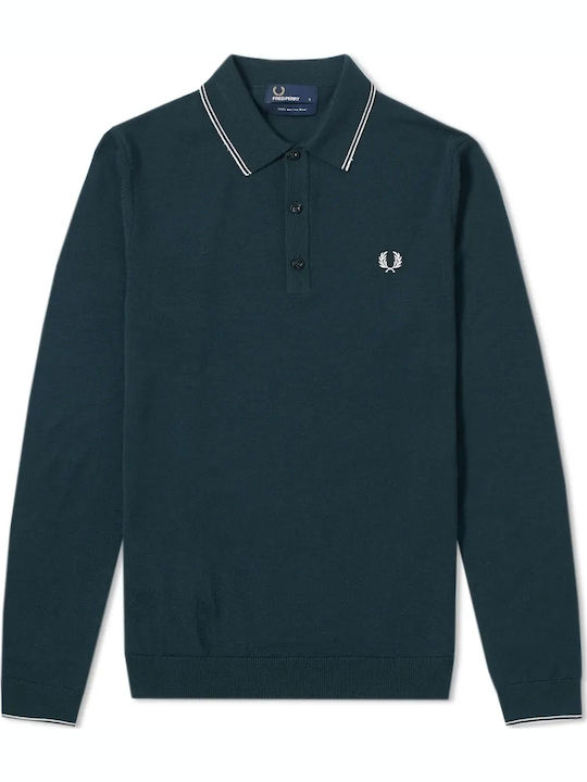 Polo Long Sleeve Green Blouse