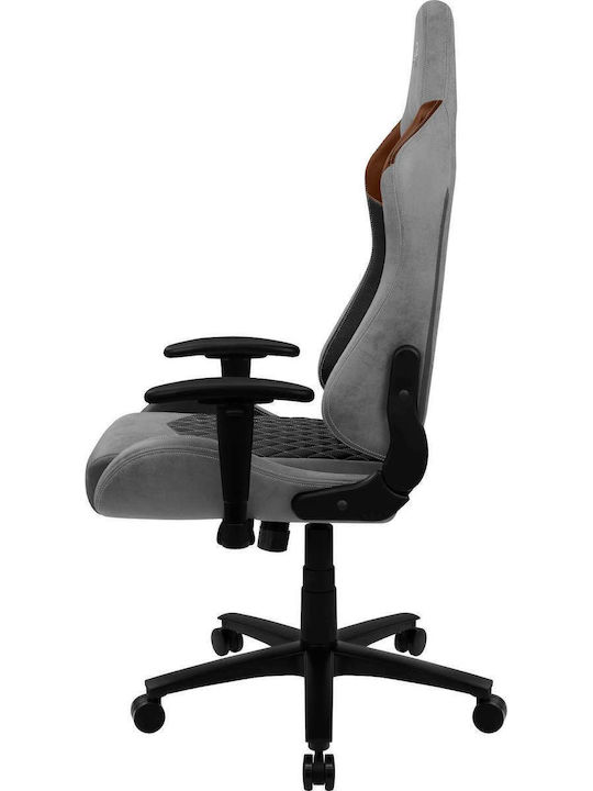 Aerocool Duke AeroSuede Υφασμάτινη Καρέκλα Gaming με Ρυθμιζόμενα Μπράτσα Μαύρο/Καφέ/Γκρι
