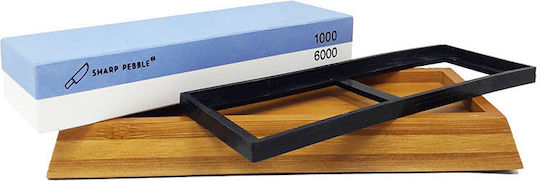 Sharp Pebble Knife Sharpening Stone Double with Density 1000/6000
