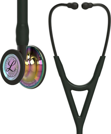 3M Littmann Cardiology IV Finish Καρδιολογικό Στηθοσκόπιο Non Chill με Διπλό Κώδωνα Μαύρο