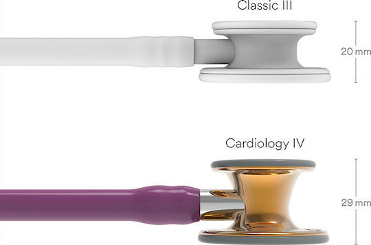 3M Littmann Cardiology IV Cardiology Kids Non Chill Double Head Stethoscope Purple