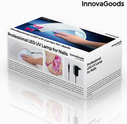 InnovaGoods Lampă pentru Uscare a Unghiilor UV / LED 24W Alb