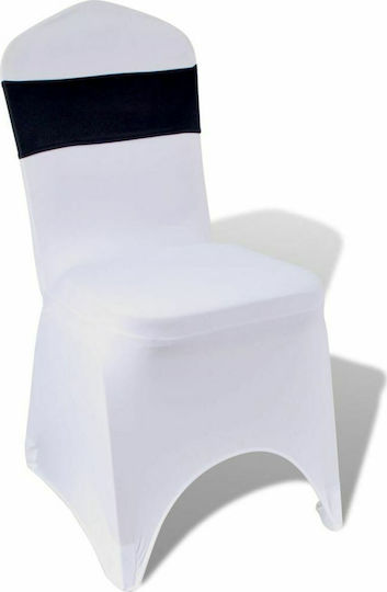 vidaXL Elastic Chair Covers Chair Ribbon with Buckle Black 34x14cm 25pcs