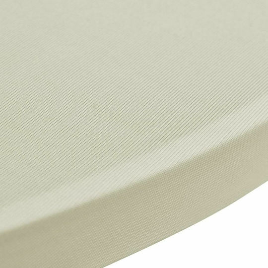 vidaXL Elastisch Tischabdeckung Beige Ø70cm 2Stück