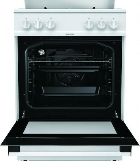 Gorenje Κουζίνα Υγραερίου 72lt με Εστίες Υγραερίου Π60εκ. Λευκή