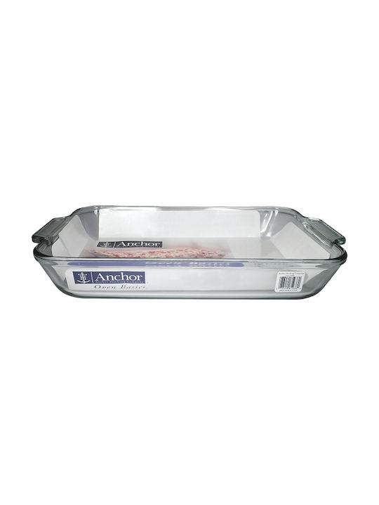 Anchor Hocking Glass Rectangular Heat-Resistant Cookware 5000ml