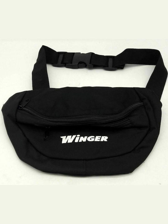 Winger Τσαντάκι Μέσης Αναβάτη JW01 Μαύρο