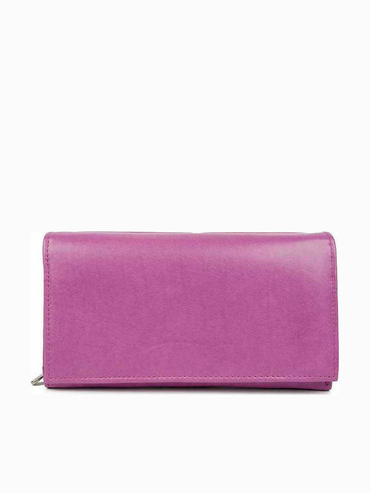AN Groß Leder Damen Geldbörse Klassisch Rosa