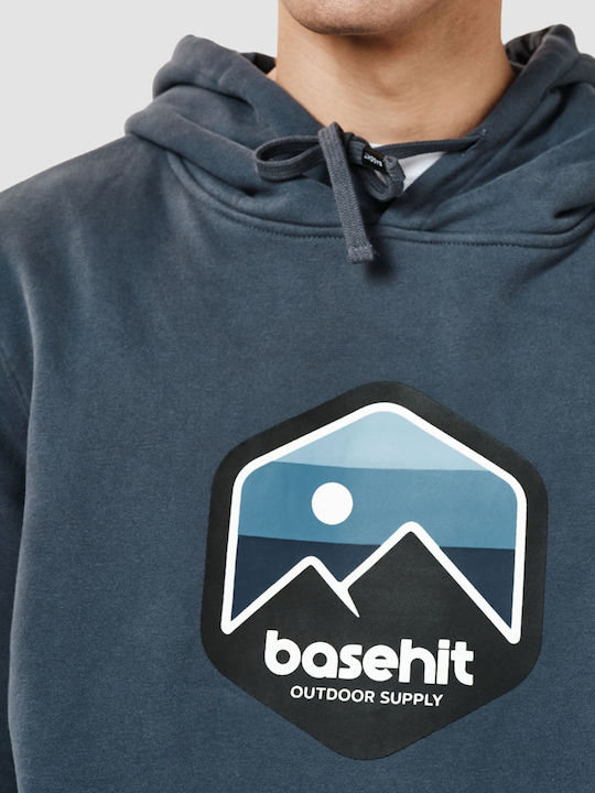 Sweatshirt mit Kapuze Marineblau