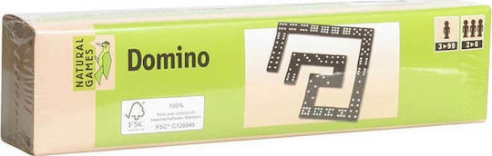Board Game Domino 55τμχ for 2-6 Players 3+ Years Old (EN) Natural Games