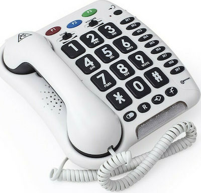 Geemarc CL 100V2 Office Corded Phone for Seniors White