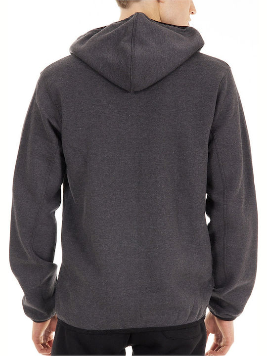 Magnetic North Men's Sweatshirt Jacket with Hood and Pockets Gray