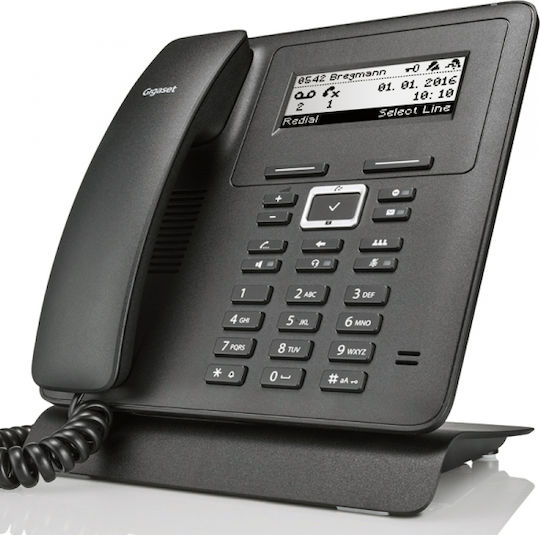 Gigaset Pro Maxwell Basic Ενσύρματο Τηλέφωνο IP 4 γραμμών Μαύρο