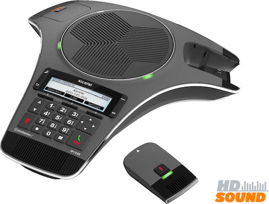 Alcatel Conference IP1550 Schnurlos IP-Telefon mit 3 Linien in Schwarz