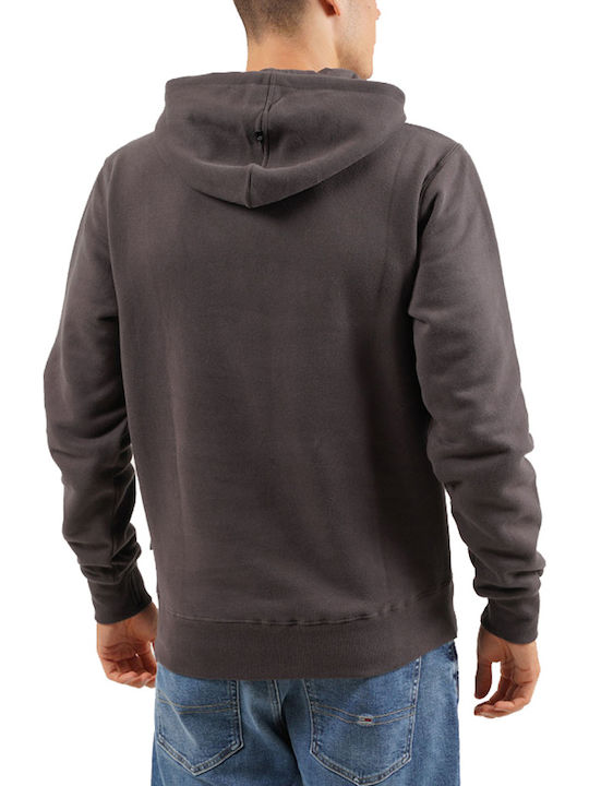 Emerson Men's Sweatshirt with Hood & Pockets Ebony