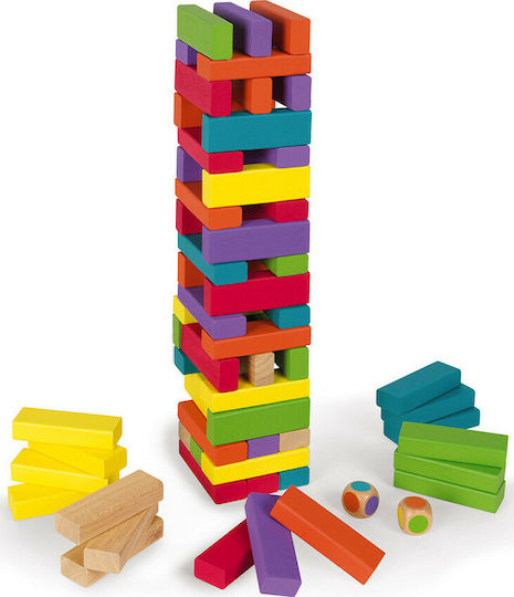 Board Game Wooden Coloured Equilibloc for 3-10 Players 3+ Years Old (EN) Janod