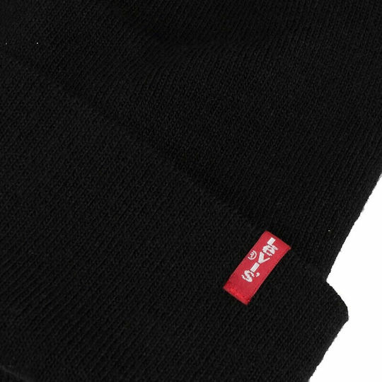 Beanie Ανδρικός Σκούφος Πλεκτός σε Μαύρο χρώμα