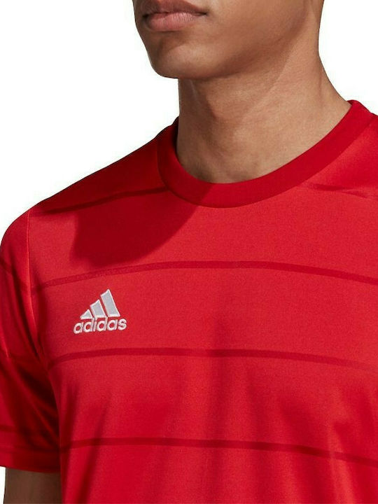 Adidas Campeon 21 Men's Athletic T-shirt Short Sleeve Red