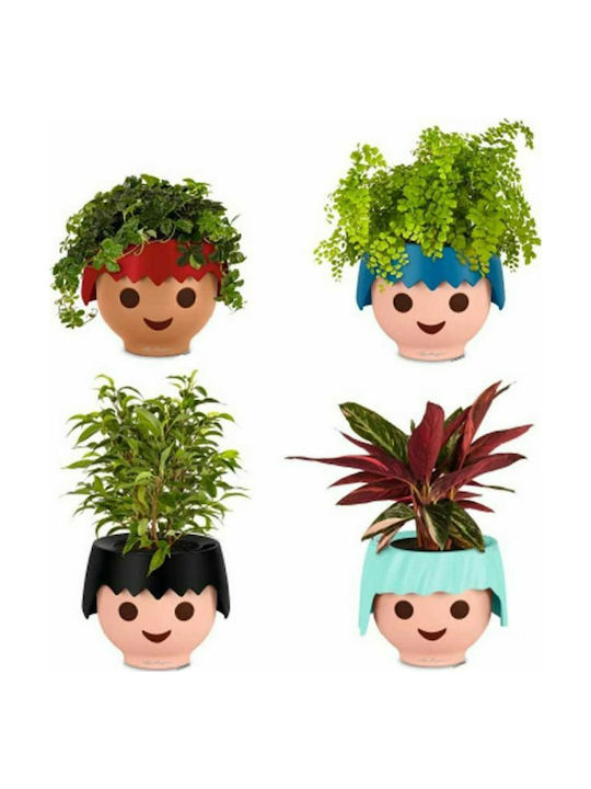 Lechuza Playmobil Ojo Самополивен Саксия Пластмаса 21x21см.