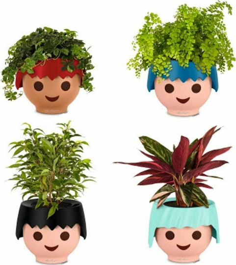 Lechuza Playmobil Ojo Αυτοποτιζόμενη Γλάστρα Πλαστική Πράσινη 21x21εκ.