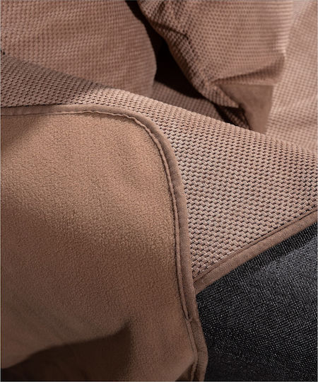 Silk Fashion 1715 Ριχτάρι Τριθέσιου Καναπέ Chenille 180x300εκ. Μπεζ 6978000000003