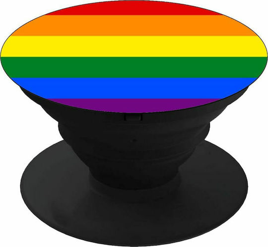Koupakoupa Pop Socket Κινητού Rainbow flag (LGBT) Μαύρο